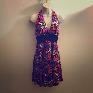Colorful rose dress